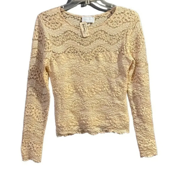Vintage Hanky Panky of New‎ York Cream Colored Lace Top with Tags Size Medium - Picture 1 of 11